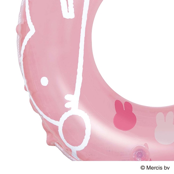 ベルコット）ロープ付き浮き輪 70cm（ミッフィー）