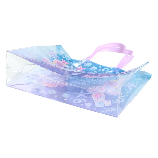 角型ビーチバッグ（アクア）