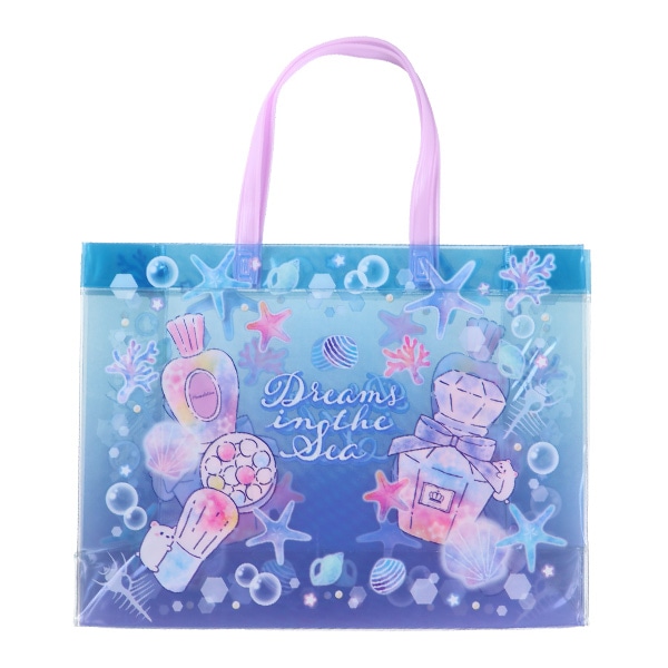 角型ビーチバッグ（アクア）