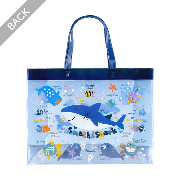 角型ビーチバッグ（海の生き物）