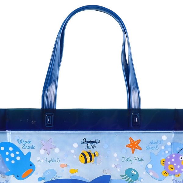 角型ビーチバッグ（海の生き物）