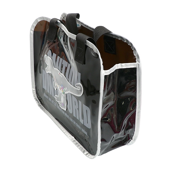 スパンコール入りトートビーチバッグ（ティラノ）