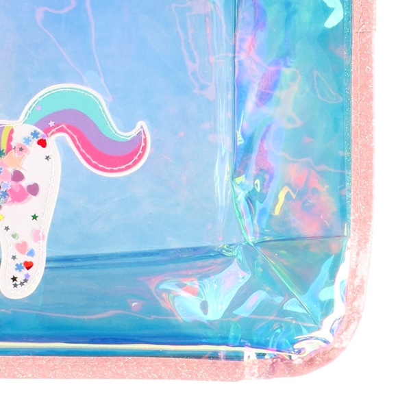 スパンコール入りトートビーチバッグ（ユニコーン）