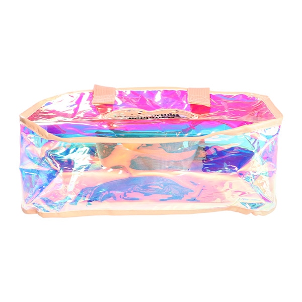 スパンコール入りトートビーチバッグ（ハート）