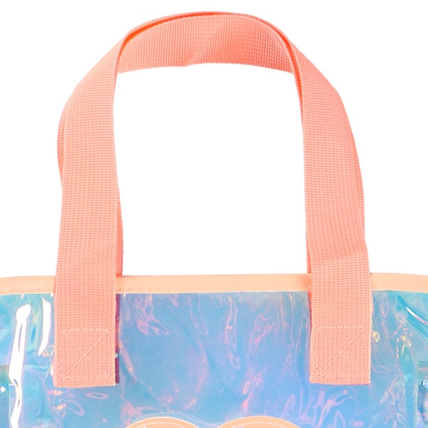 スパンコール入りトートビーチバッグ（ハート）