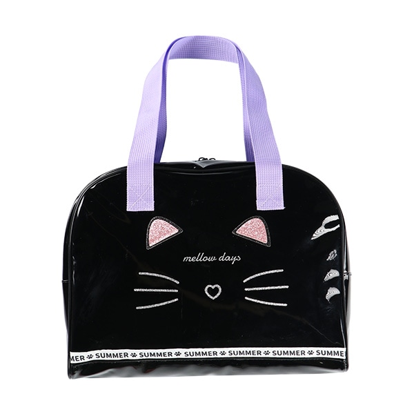 ボストン型ビーチバッグ（ねこフィス）