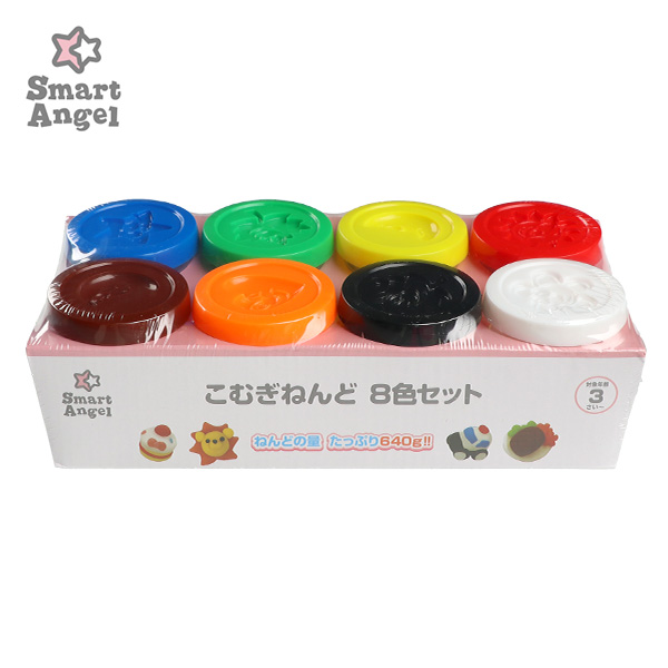 こむぎねんど 8色セット たっぷり640g