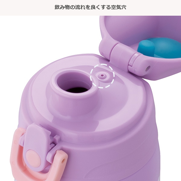 サーモス）真空断熱2WAYボトル 600ml（パープルピンク）