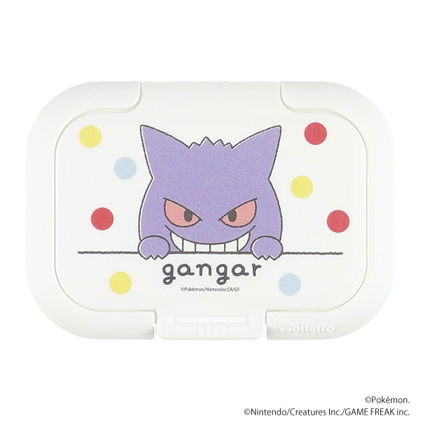 Bitatto）ウェットシートのフタ ミニサイズ ゲンガードット柄（モンポケ）