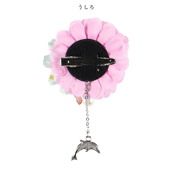 和クリップ（イルカチャーム付き）