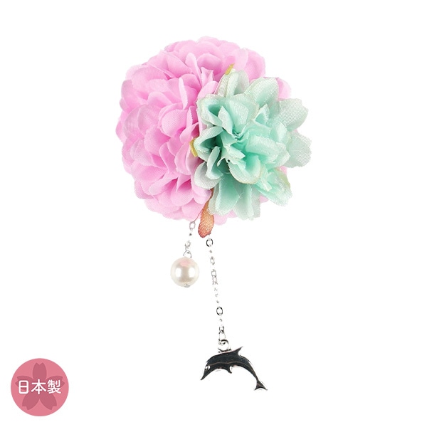 和クリップ（イルカチャーム付き）