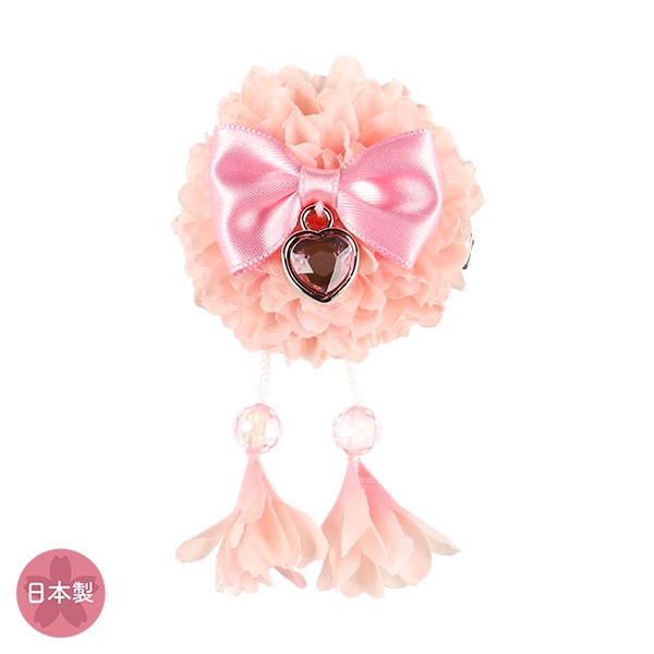 和クリップ（ハート付きリボン）