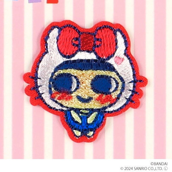 バンダイ）たまごっち×サンリオキャラクターズ 2WAYミニワッペン（ハローキティ×まめっち）