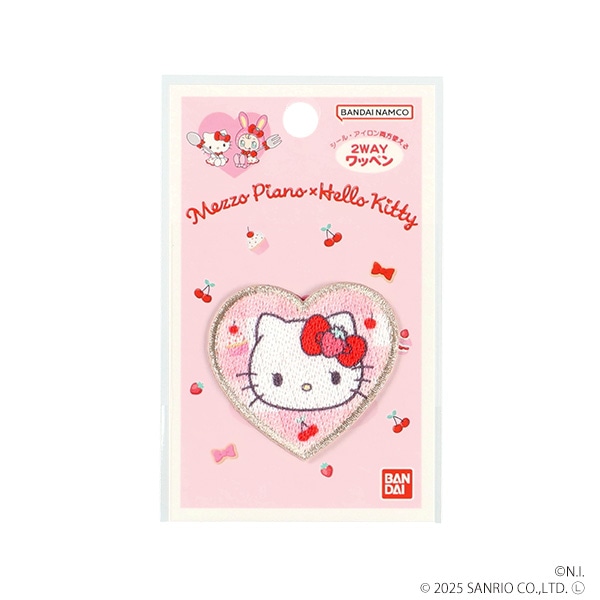 バンダイ）メゾピアノ×ハローキティ 2WAYワッペン小（ハローキティ）