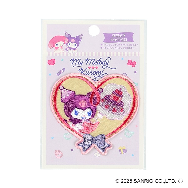 2WAYワッペン ハートリボン（クロミ）