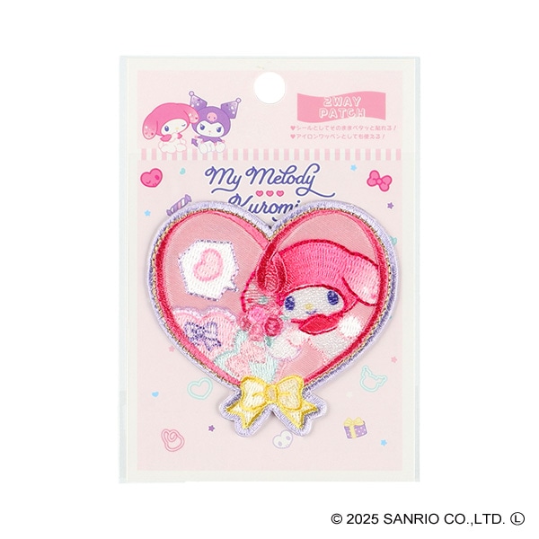 2WAYワッペン ハートリボン（マイメロディ）