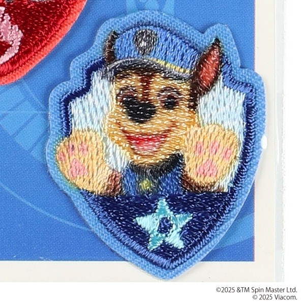 2WAYワッペン小 チェイス&マーシャル ばんざい（パウ・パトロール）