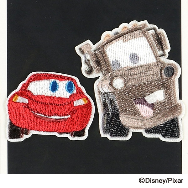 2WAYワッペン大 マックィーン&メーターなかよしセット（カーズ）