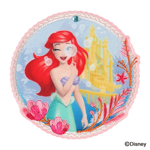 2WAYワッペン大 アリエル 海の中（リトル・マーメイド）