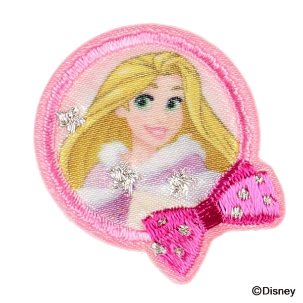 2WAYワッペン小 ラプンツェル&アリエル リボンセット（ディズニープリンセス）
