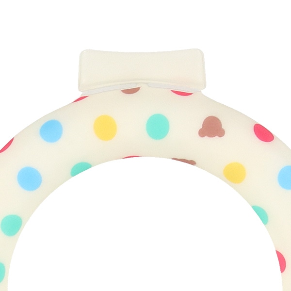 クールネックリング S（カラフルドット）