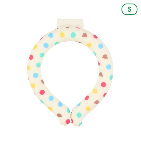 クールネックリング S（カラフルドット）