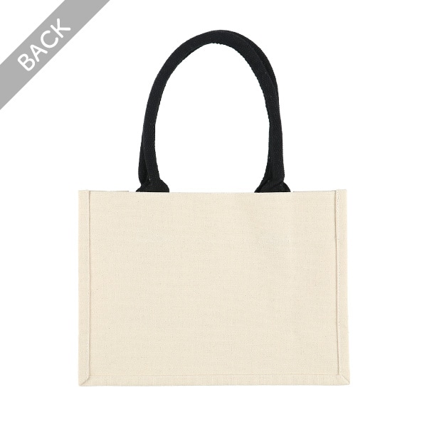 イニシャル帆布トートバッグ（A4）M（クロミ）
