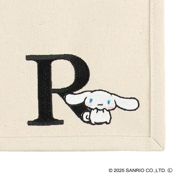 イニシャル帆布トートバッグ（A4）R（シナモロール）