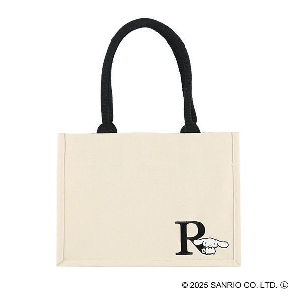イニシャル帆布トートバッグ（A4）R（シナモロール）