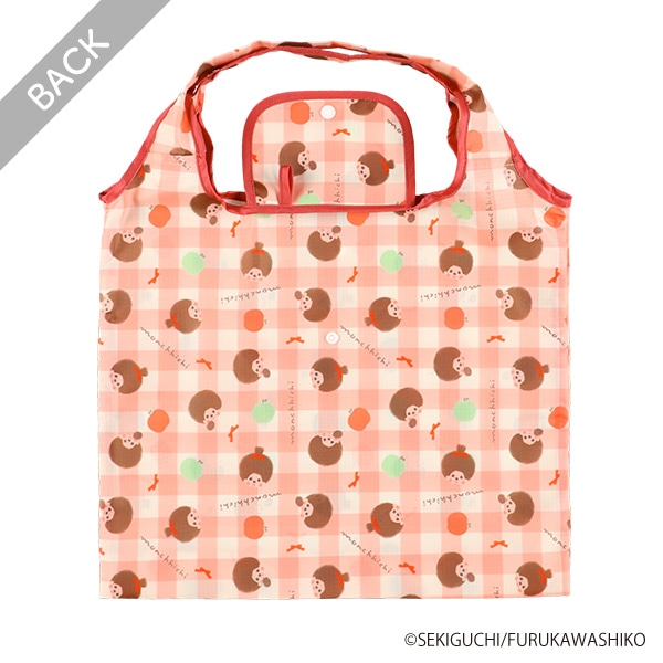 ロールエコバッグ チェック（モンチッチ）