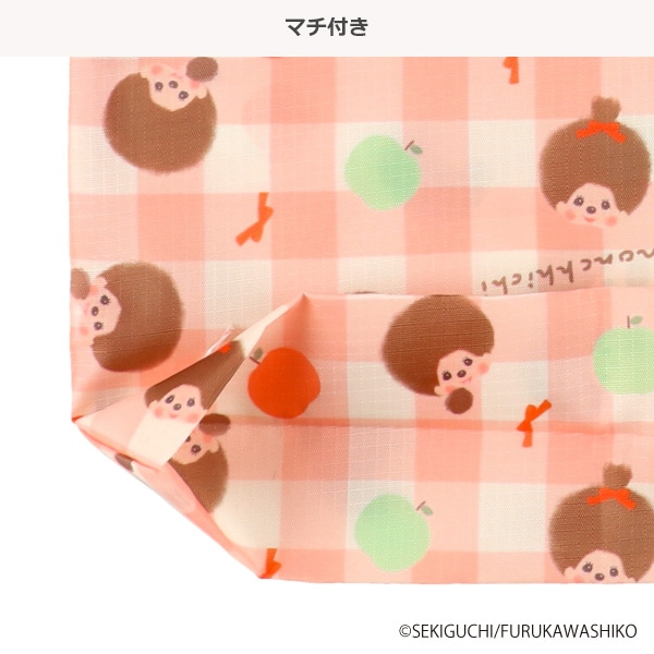 ロールエコバッグ チェック（モンチッチ）