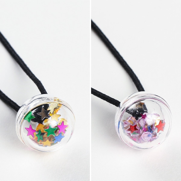 シャカシャカヘアゴム（おばけ・かぼちゃ）