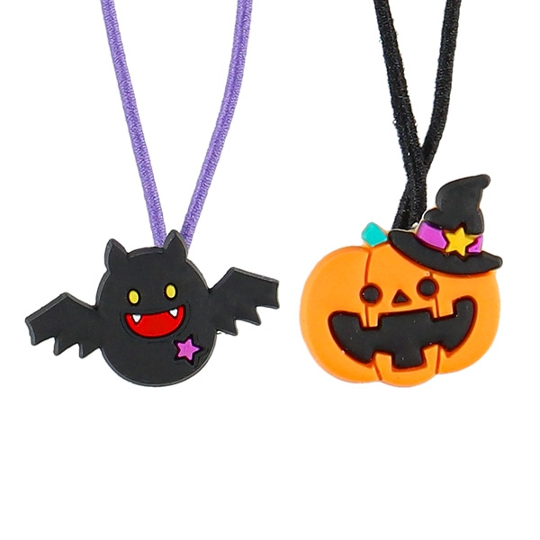 ラバーポニー（コウモリ・かぼちゃ）