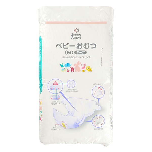 ベビーおむつ テープM（6～11kg）46枚