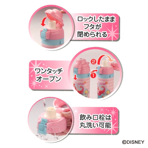 ダイレクトステンレスボトル 470ml（リトル・マーメイド）