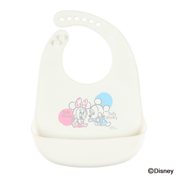 シリコンエプロン（ミッキーマウス・ミニーマウス）