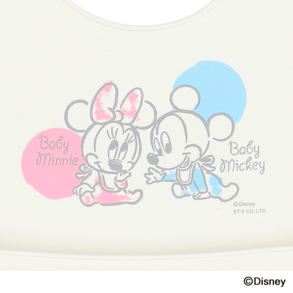 シリコンエプロン（ミッキーマウス・ミニーマウス）