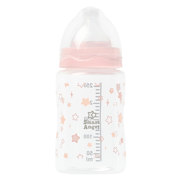 広口哺乳びん2本組 プラスチック製 250ml（スター）