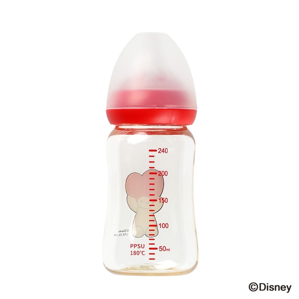 広口哺乳びん プラスチック製 240ml（ベイマックス）
