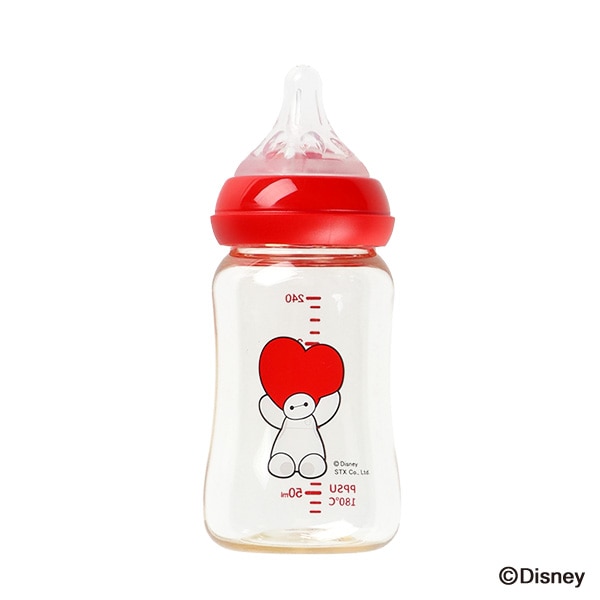 広口哺乳びん プラスチック製 240ml（ベイマックス）