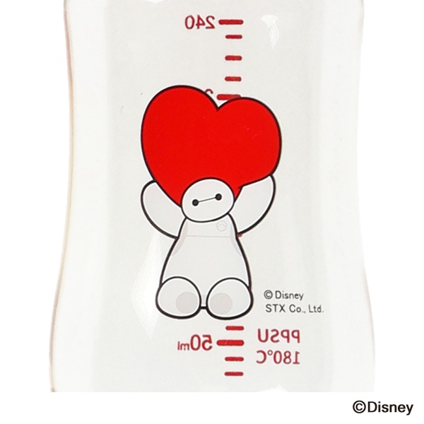 広口哺乳びん プラスチック製 240ml（ベイマックス）
