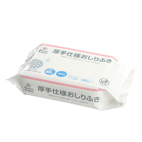 厚手仕様おしりふき 800枚（80枚×10個）