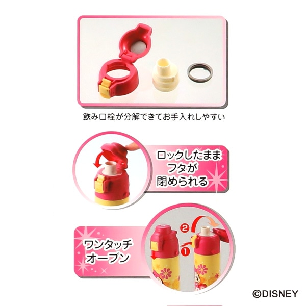 ダイレクトステンレスボトル 470ml（ミニーマウス）