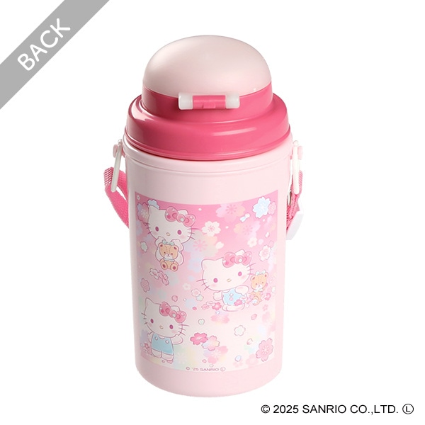 抗菌ストロー保冷水筒 さくら 450ml（ハローキティ）