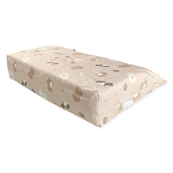 敷布団まで洗えるお昼寝布団7点セット（いぬ/横ファスナー式）