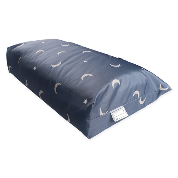 3層敷布団 綿100%お昼寝布団7点セット（月&星/横ファスナー式）