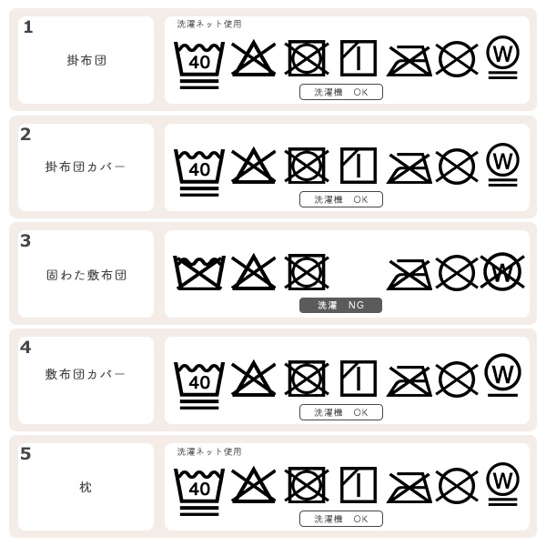綿100％イブルバッグ付きお昼寝布団7点セット（ハート/横ファスナー式）