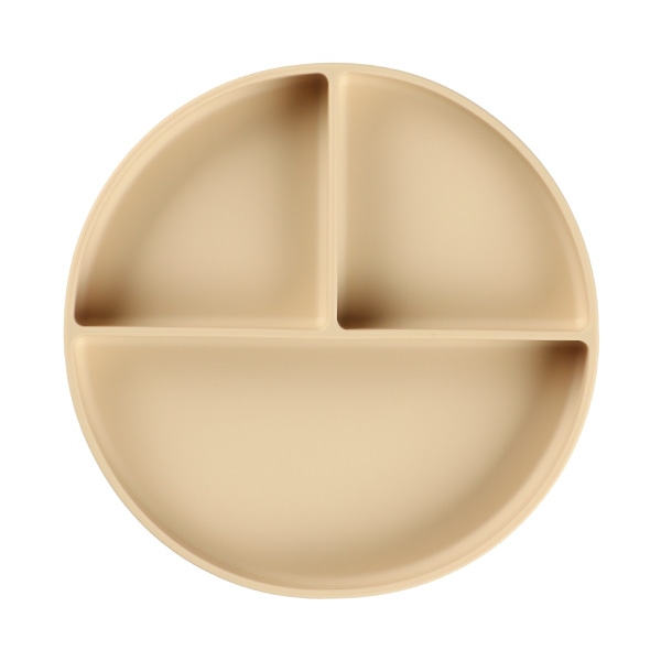 シリコンランチプレート ベージュ