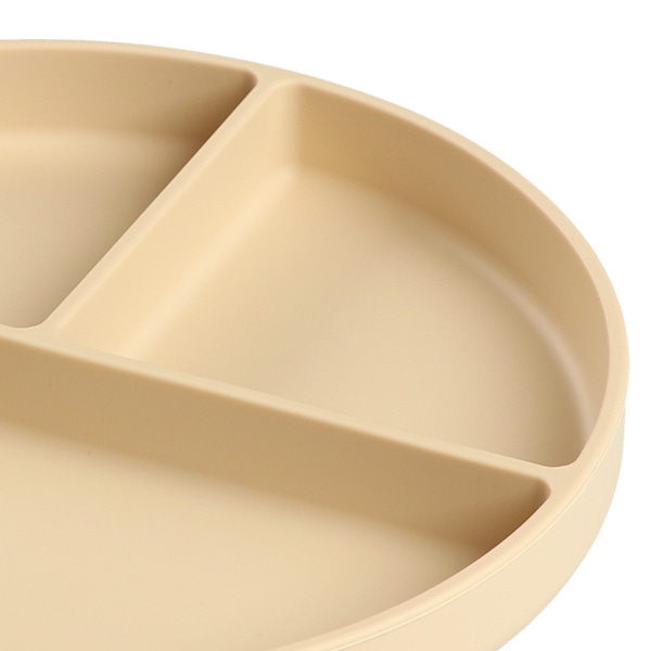 シリコンランチプレート ベージュ