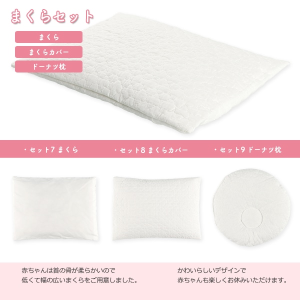 カバーリングタイプイブルミニベビー布団10点セット（月・星）